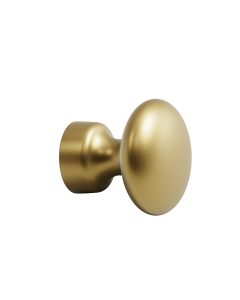 Baron knop &ndash; b&oslash;rstet guld 