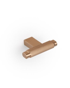 Brooklyn T Knop - Børstet Messing Cava