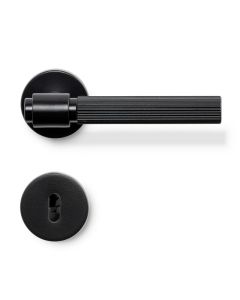 Helix 200 Stripe Dørhåndtag - Matte Sort - Skandinavisk Standard