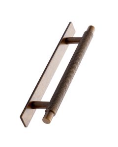 Manor Håndtag på Bagplade - Antik Messing