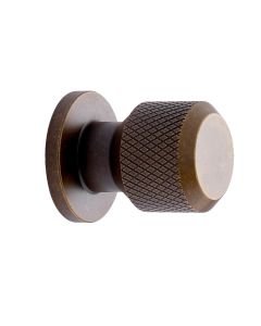 Manor Round Knop - Antik Messing
