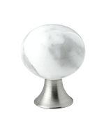 Bead Straight Knop - Marmor / Grå - Furnipart