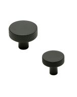 Flat Knop - Matte Sort - Beslag Design