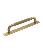 Helix Håndtag på Bagplade - Antik Bronze - Beslag Design