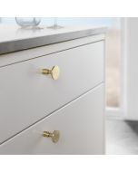 Jubilee Knop - Ubehandlede Messing