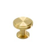 Uno Knop - Børstet Ubehandlede Messing - 30 mm