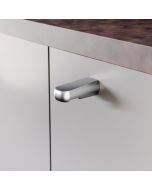 Visby Knop - Rustfrit Stål Finish - 40 mm